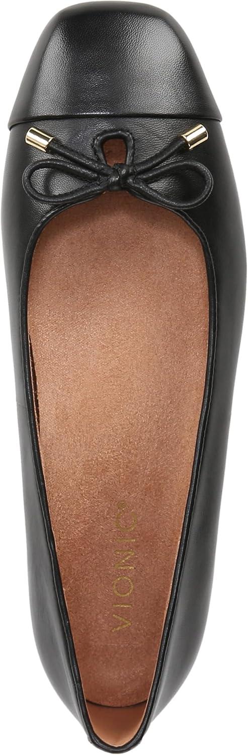 image:imageVionic Womens Klara Ballet FlatBlack Leather