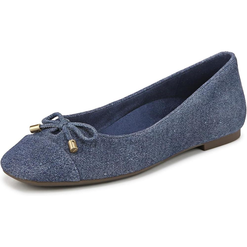 image:imageVionic Womens Klara Ballet FlatDenim Blue Suede