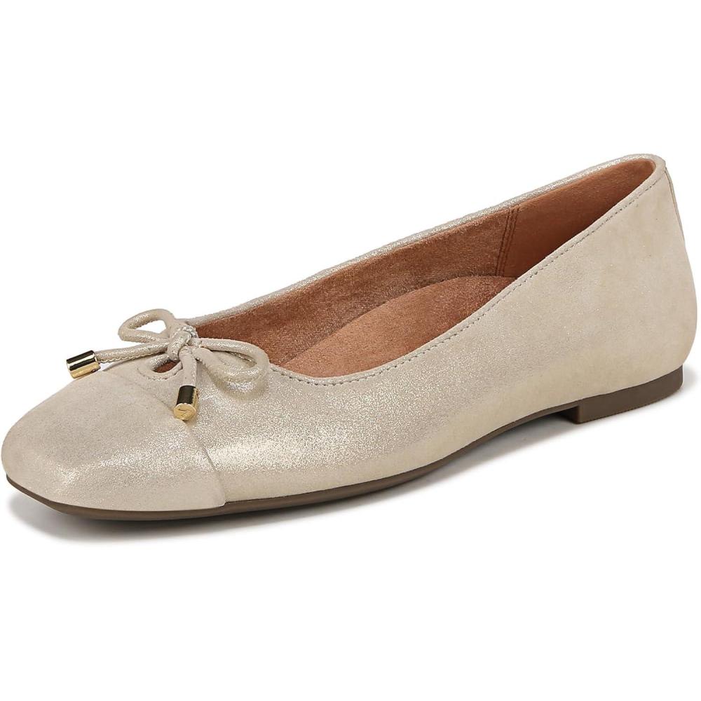 image:imageVionic Womens Klara Ballet FlatGold Metallic Leather