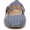 Vionic Womens Alameda Woven(Pacific Blue Woven Leather)