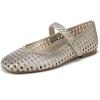 Vionic Womens Alameda Woven(Gold Woven Metallic Leather)