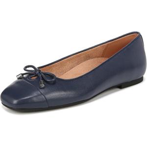 Vionic Women’s Klara Ballet Flat(Navy Nappa Leather)