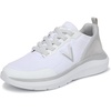 White Knit Suede